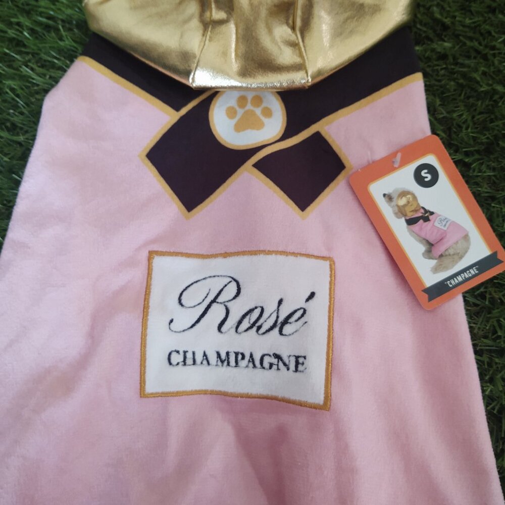 NWt 🍾"CHAMPAGNE" Pet-Outfit + Hoody Size: Small "Fetch Me A Glass"